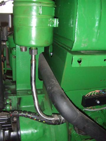 Probeanbau der Leitung am &Ouml;lvorratsbeh&auml;lter